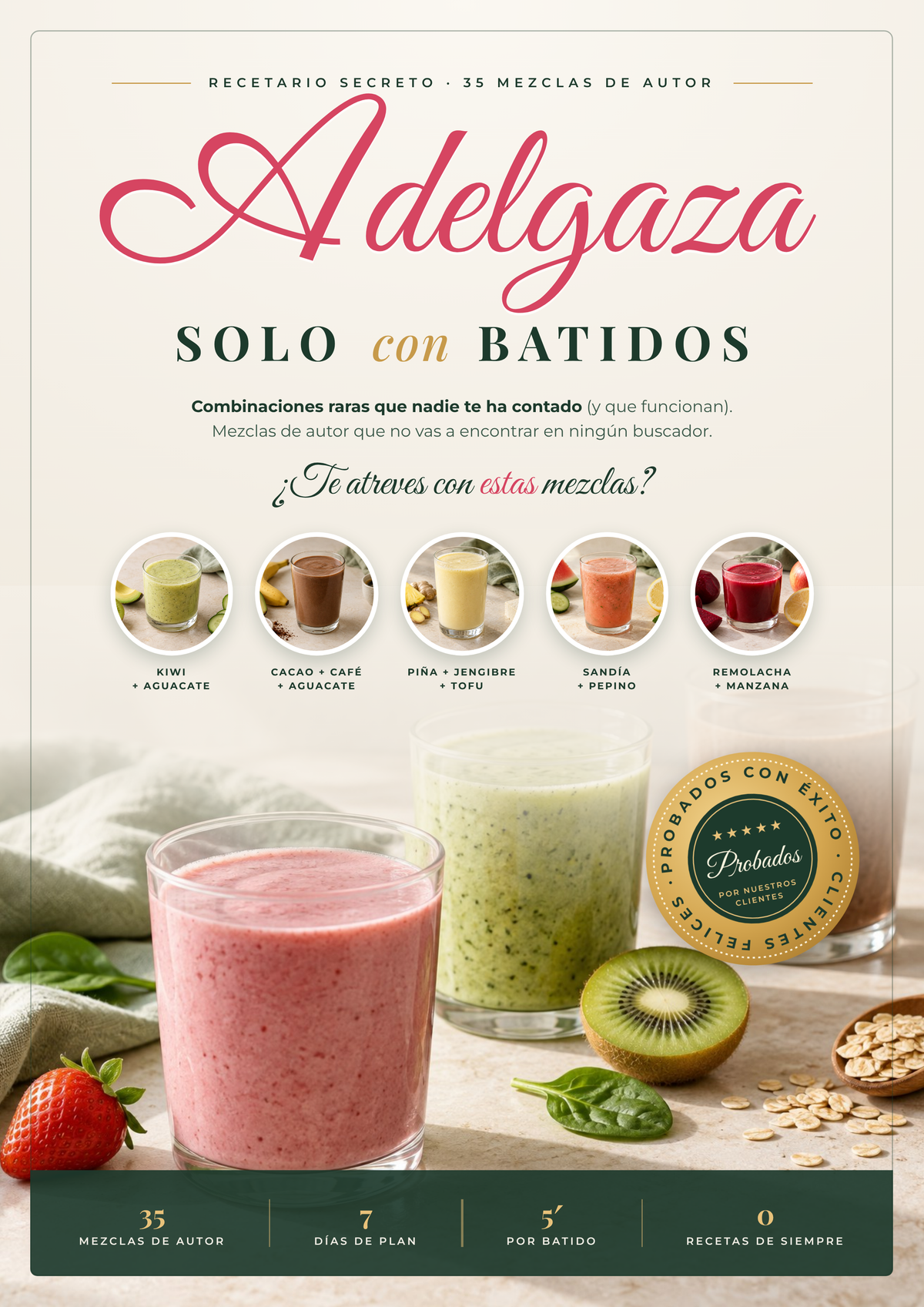 Adelgaza solo con batidos